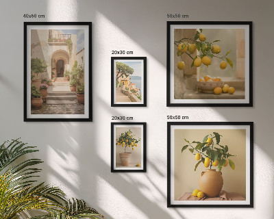 Set 5 slika u okviru Elegantni ukrasi od citrusa