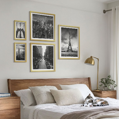 Set 5 slika u okviru Crno-bijele arhitektonske ikone