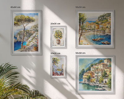 Set slika iznad kauča Elegantni primorski gradovi