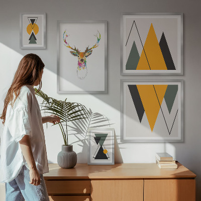 Poliptih u okviru Šareni motivi u boho stilu