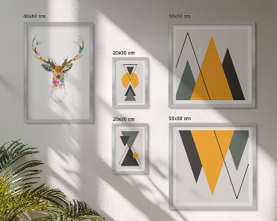 Poliptih u okviru Šareni motivi u boho stilu
