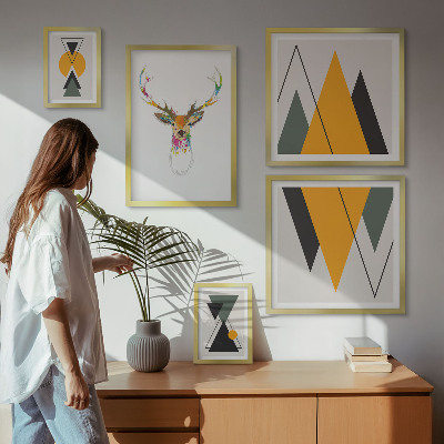 Poliptih u okviru Šareni motivi u boho stilu