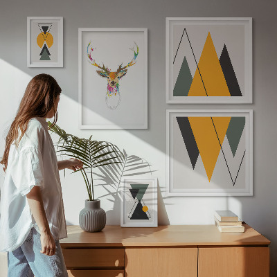 Poliptih u okviru Šareni motivi u boho stilu