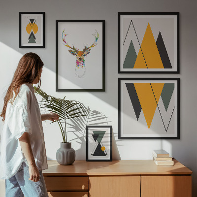 Poliptih u okviru Šareni motivi u boho stilu