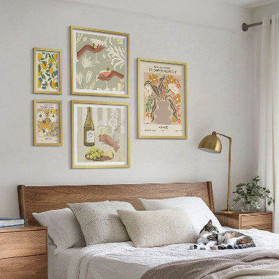Set slika iznad kauča Cvijeće i voće u vintage stilu