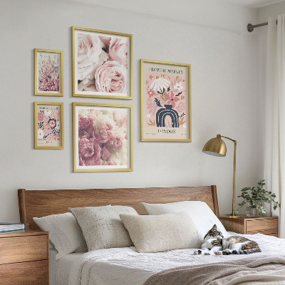 Poliptih u okviru Cvjetni boho ukrasi