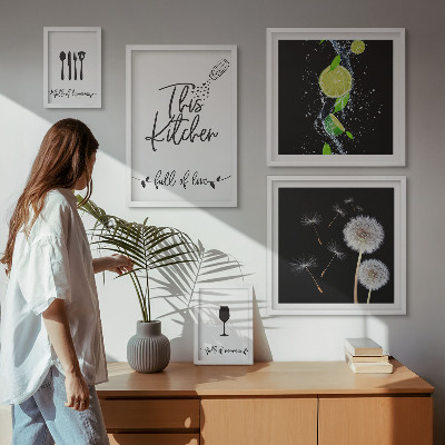 Poliptih u okviru Inspiracije za kuhinju s ljubavlju
