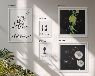 Poliptih u okviru Inspiracije za kuhinju s ljubavlju