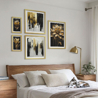 Set 5 slika u okviru Cvjetni motivi, elegancija, modernost