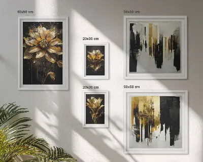 Set od 5 slika u okviru cvjetni motivi elegancija i modernost