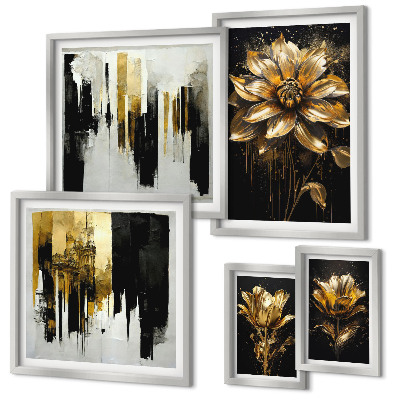 Set 5 slika u okviru Cvjetni motivi, elegancija, modernost