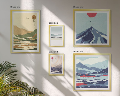 Set 5 slika u okviru Planinski krajolici priroda