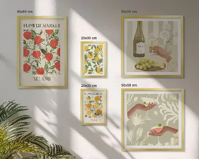 Sajam starinskog voća i cvijeća poliptih u okviru