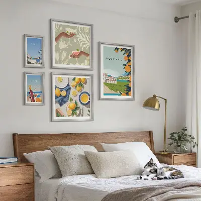 Set od 5 slika u okviru motiv talijanskih odmora na Amalfiju i Capriju