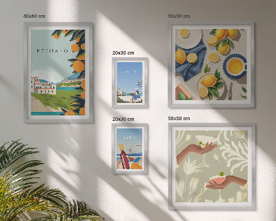 Set 5 slika u okviru Talijanski odmori Amalfi Capri