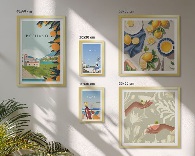 Set 5 slika u okviru Talijanski odmori Amalfi Capri