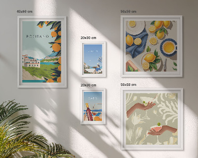 Set 5 slika u okviru Talijanski odmori Amalfi Capri
