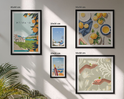 Set 5 slika u okviru Talijanski odmori Amalfi Capri