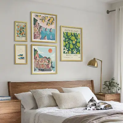 Praznik tropskog voća set 5 slika u okviru