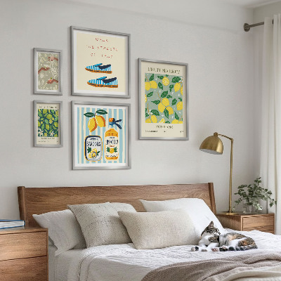 Set slika iznad kauča Voćne vintage inspiracije