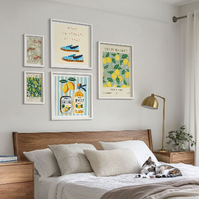 Set slika iznad kauča Voćne vintage inspiracije