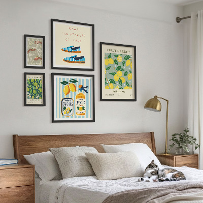 Set slika iznad kauča Voćne vintage inspiracije