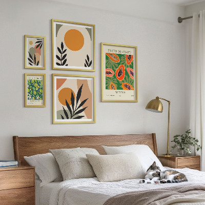 Set 5 slika u okviru Retro motivi tropskog voća