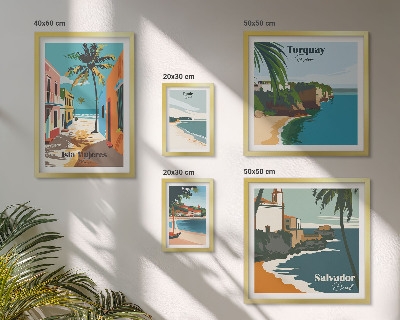 Set 5 slika u okviru Šarene plaže na moru