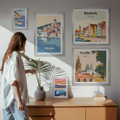 Set 5 slika u okviru Krajolici obalnih gradova