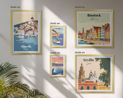 Set 5 slika u okviru Krajolici obalnih gradova