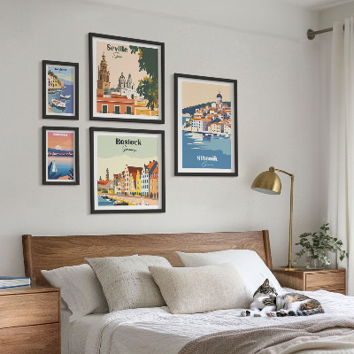 Set 5 slika u okviru Krajolici obalnih gradova