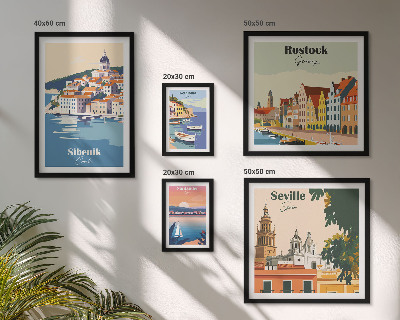Set 5 slika u okviru Krajolici obalnih gradova