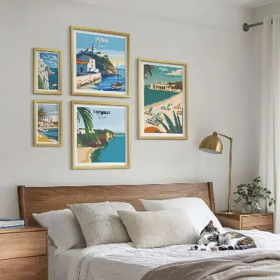 Obalni krajolici Europe poliptih u okviru