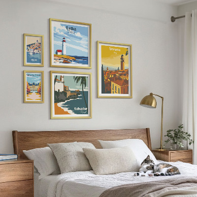Set 5 slika u okviru Gradski pejzaži s lampionima