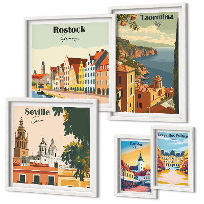 Set 5 slika u okviru Krajolici europskih gradova
