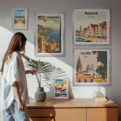 Set 5 slika u okviru Krajolici europskih gradova