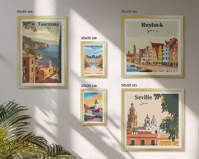Set 5 slika u okviru Krajolici europskih gradova
