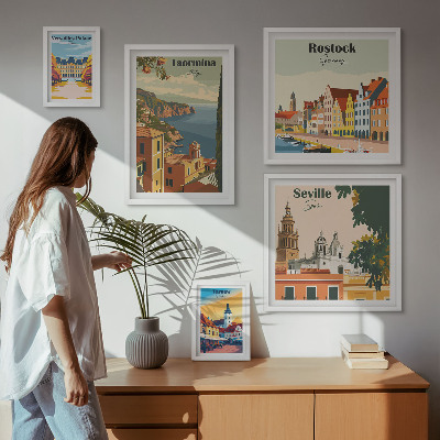 Set 5 slika u okviru Krajolici europskih gradova