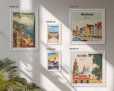 Set 5 slika u okviru Krajolici europskih gradova