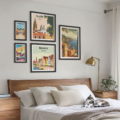 Set 5 slika u okviru Krajolici europskih gradova