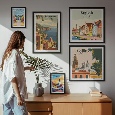 Set 5 slika u okviru Krajolici europskih gradova