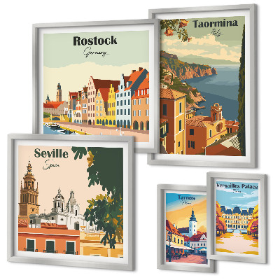 Set 5 slika u okviru Krajolici europskih gradova