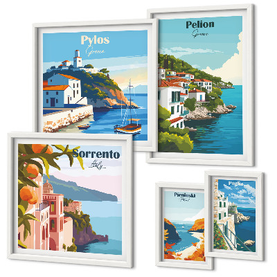 Set 5 slika u okviru Krajolici grčkih otoka