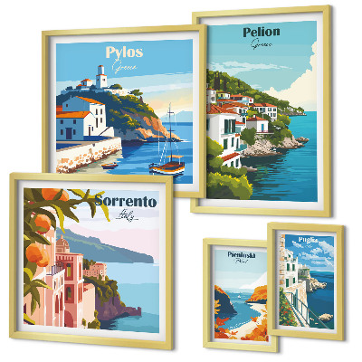 Set 5 slika u okviru Krajolici grčkih otoka