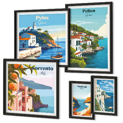 Set 5 slika u okviru Krajolici grčkih otoka
