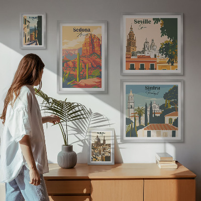 Poliptih u okviru Turistički krajolici svijeta