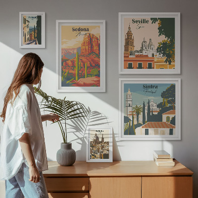 Poliptih u okviru Turistički krajolici svijeta