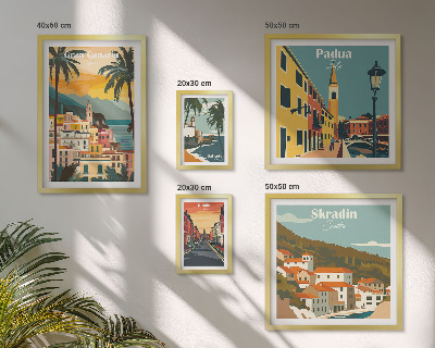 Set 5 slika u okviru Krajolici europskih gradova