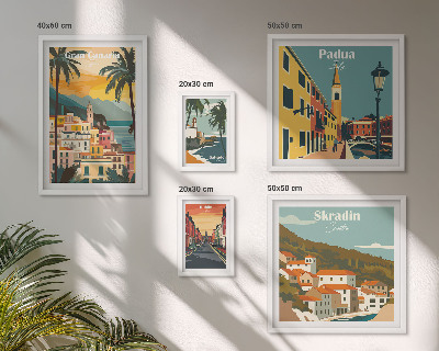Set 5 slika u okviru Krajolici europskih gradova