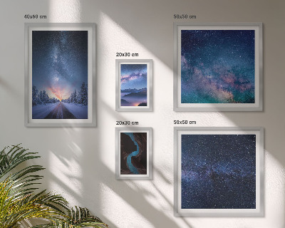 Set 5 slika u okviru Kozmički noćni pejzaži